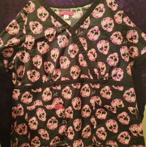 Betsey Johnson xxl scrub top.
